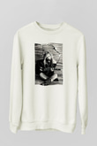 Avril Lavigne Beyaz Unisex Sweatshirt