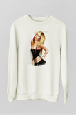 Avril Lavigne Beyaz Unisex Sweatshirt