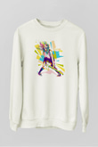 Avril Lavigne Beyaz Unisex Sweatshirt