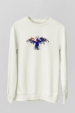 Avustralya Beyaz Unisex Sweatshirt