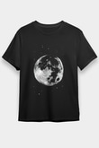 Ay Siyah Unisex Tişört T-Shirt - TişörtFabrikası
