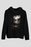 Ayı Siyah Unisex Kapüşonlu Sweatshirt
