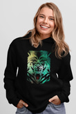 Ayı Siyah Unisex Kapüşonlu Sweatshirt