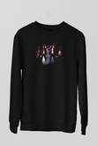 Azarath Baskılı Unisex Siyah Sweatshirt