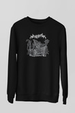 Azarath Baskılı Unisex Siyah Sweatshirt