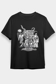 Azarath Baskılı Unisex Siyah Tişört - Tshirt