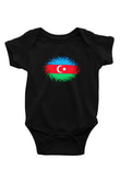 Azerbaycan Baskılı Siyah Bebek Body - Zıbın