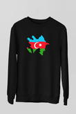 Azerbaycan Siyah Unisex Sweatshirt
