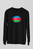 Azerbaycan Siyah Unisex Sweatshirt
