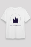 Aziz Vasil Katedrali Beyaz Unisex Tişört T-Shirt - TişörtFabrikası