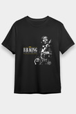 B.B. King Baskılı Unisex Siyah Tişört
