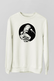 B.B. King Beyaz Unisex Sweatshirt