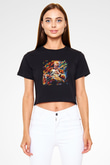 B.B. King Siyah Crop Top Tişört