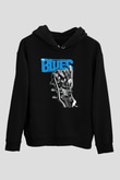 B.B. King Siyah Unisex Kapüşonlu Sweatshirt
