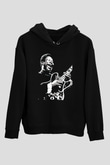 B.B. King Siyah Unisex Kapüşonlu Sweatshirt