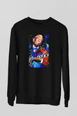 B.B. King Siyah Unisex Sweatshirt