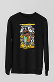 B.I.G Baskılı Unisex Siyah Sweatshirt