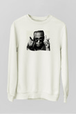 B.o.B Beyaz Unisex Sweatshirt