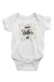 Babalar Günü Baskılı Beyaz Unisex Bebek Body - Zıbın