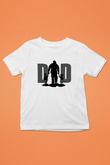 Babalar Günü Baskılı Beyaz Unisex Beyaz Çocuk Tişört - Tshirt
