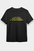 Babalar Günü Baskılı Unisex Siyah Tişört - Tshirt