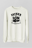 Babalar Günü Beyaz Unisex Sweatshirt