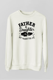 Babalar Günü Beyaz Unisex Sweatshirt