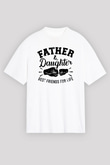 Babalar Günü Beyaz Unisex Tişört T-Shirt - TişörtFabrikası