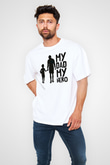 Babalar Günü Beyaz Unisex Tişört T-Shirt - TişörtFabrikası