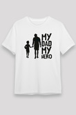 Babalar Günü Beyaz Unisex Tişört T-Shirt - TişörtFabrikası