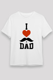 Babalar Günü Beyaz Unisex Tişört T-Shirt - TişörtFabrikası