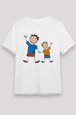Babalar Günü Unisex Baskılı Beyaz Tişört - Tshirt
