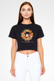 Bachman-Turner Overdrive Siyah Crop Top Tişört