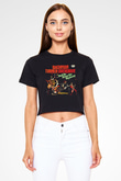 Bachman-Turner Overdrive Siyah Crop Top Tişört