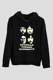 Bachman-Turner Overdrive Siyah Unisex Kapüşonlu Sweatshirt