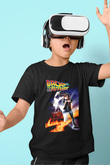 Back to the Future Geleceğe Dönüş Baskılı Siyah Unisex Çocuk Tişört