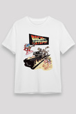 Back to the future Geleceğe Dönüş Beyaz Unisex Tişört