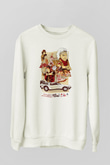Back to the future Geleceğe Dönüş Beyaz Unisex Sweatshirt