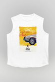 Back to the Future Geleceğe Dönüş Beyaz Unisex Kolsuz Tişört