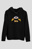 Back to the Future Geleceğe Dönüş Siyah Unisex Hoodie