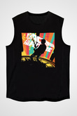 Back to the future Geleceğe Dönüş Siyah Unisex Kolsuz Tişört
