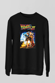 Back to the Future Geleceğe Dönüş Siyah Unisex Sweatshirt