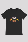 Back to the Future Geleceğe Dönüş Siyah Unisex V Yaka Tişört T-Shirt