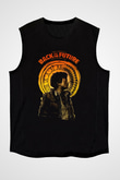 Back to the future Geleceğe Dönüş Siyah Unisex Kolsuz Tişört