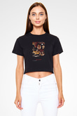 Back to the future Geleceğe Dönüş Siyah Crop Top Tişört