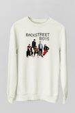 Backstreet Boys Beyaz Unisex Sweatshirt