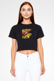 Bad Brains Baskılı Unisex Siyah Crop Top Tişört