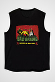 Bad Brains Baskılı Unisex Siyah Kolsuz Tişört