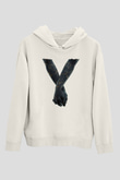 Bad Omens Baskılı Beyaz Unisex Kapüşonlu Sweatshirt