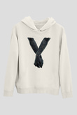 Bad Omens Baskılı Beyaz Unisex Kapüşonlu Sweatshirt